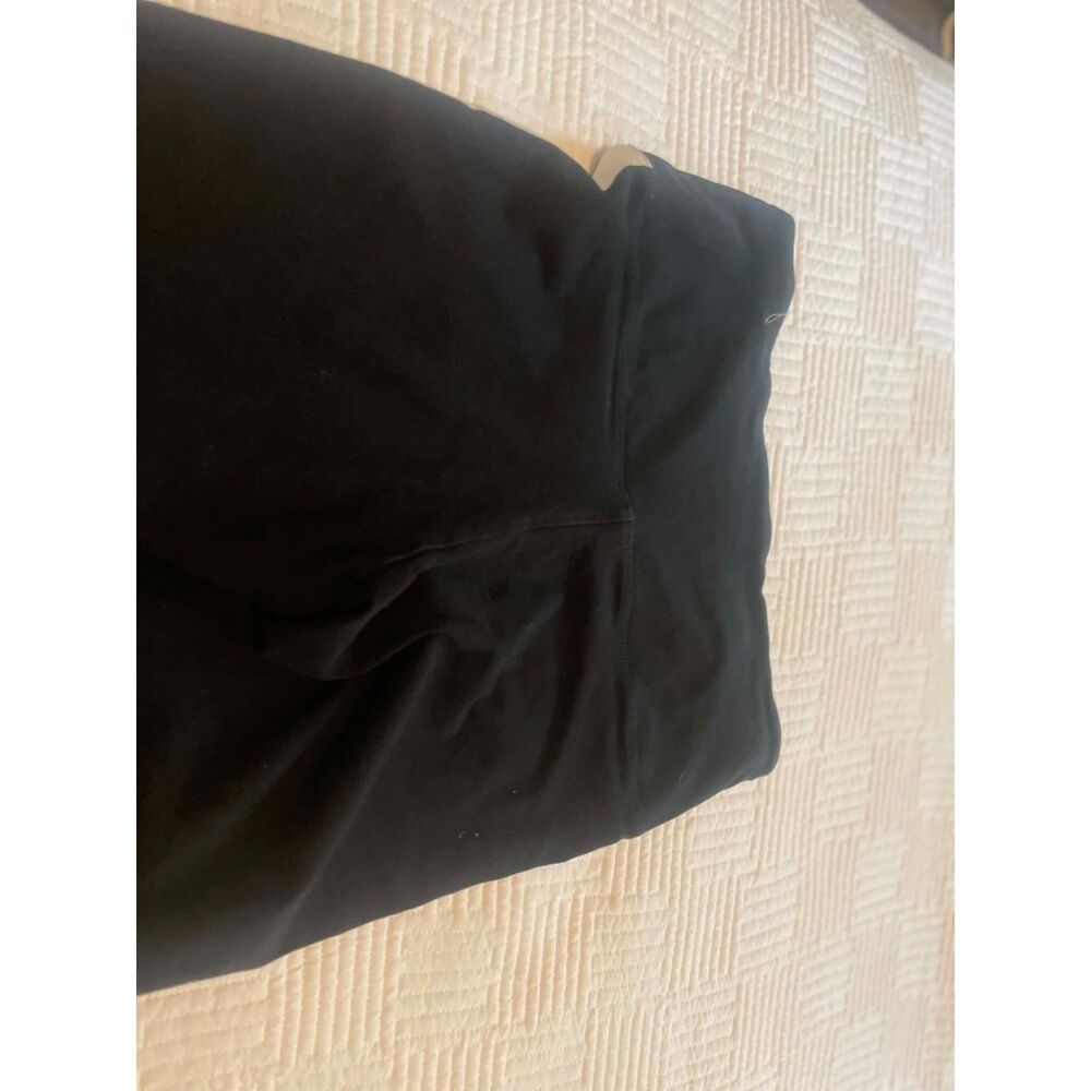 PINK Black and White Stripe Leggings Size Large Y2K Athleisure